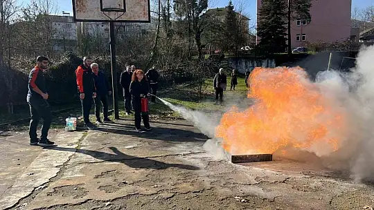 Afet ve yangın farkındalık eğitimi verildi