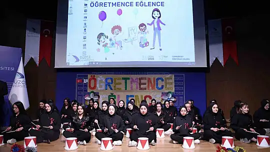 Öğretmence eğlence renkli anlara sahne oldu
