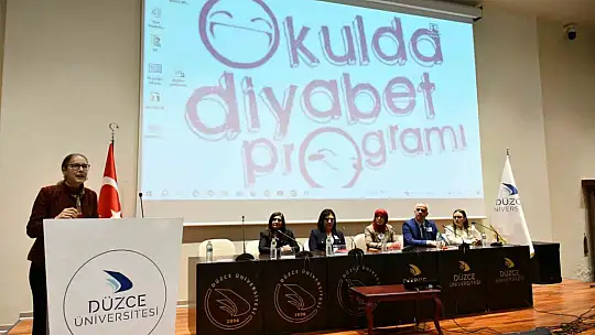 Okulda diyabet konferansı düzenlendi