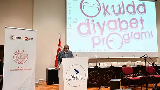 Okulda diyabet konferansı düzenlendi