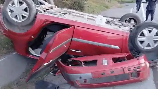 Orman Bölge Müdürlüğü görevlilerini taşıyan araç takla attı: 3 yaralı
