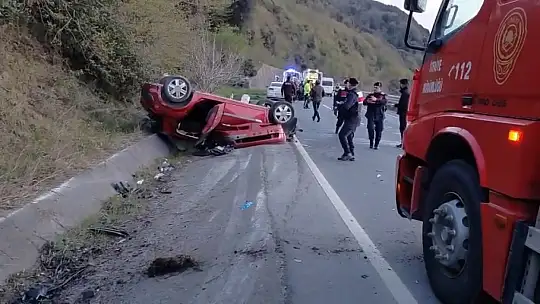 Orman Bölge Müdürlüğü görevlilerini taşıyan araç takla attı: 3 yaralı