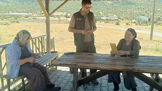 Orman yangını riskine karşı uyarılar yapıldı