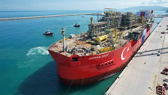 Osman Gazi Gemisi Filyos Limanı'nda