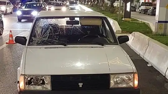 Otomobilin çarptığı yaya yaralandı