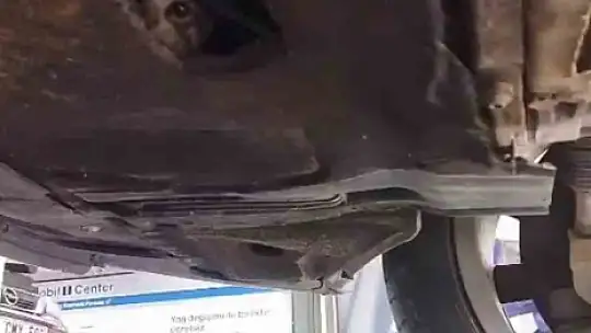 Otomobilin motoruna giren yavru kedi kurtarıldı
