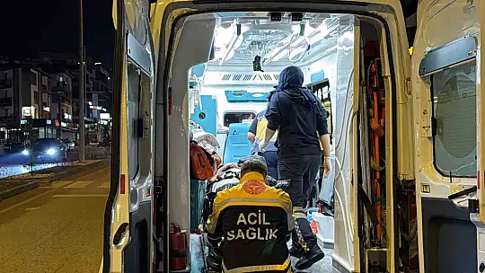 Park halinde ki araca saplandı: 1 yaralı