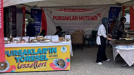 Pursaklar'ın yöresel lezzetleri görücüye çıktı