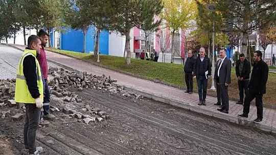 Rektör Kırışık, kampüs ve öğrenci ihtiyaçlarını yerinde gözlemledi