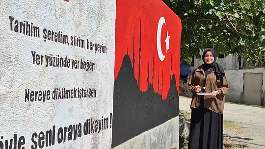 Resim öğretmeninin fırçasıyla mahallenin adı değişti