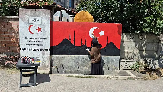 Resim öğretmeninin fırçasıyla mahallenin adı değişti