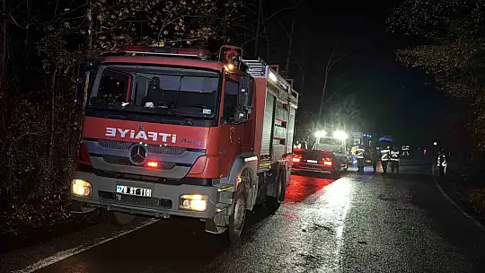 Safranbolu'da feci kaza: Sürücü araçta yanarak hayatını kaybetti