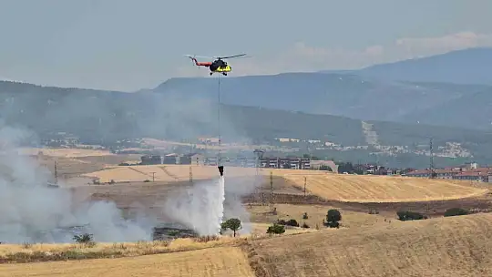 Anız yangını kontrol altına alındı