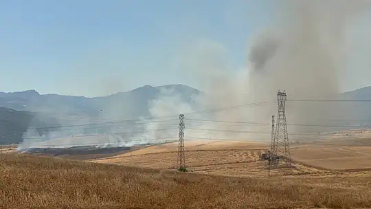 Anız yangını kontrol altına alındı