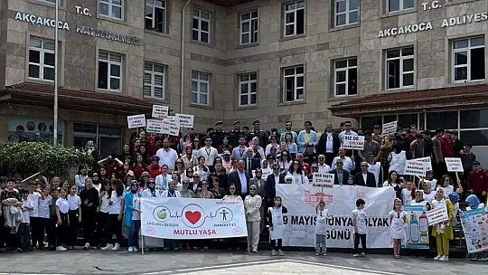 Sağlık için yürüdüler farkındalık oluşturdular
