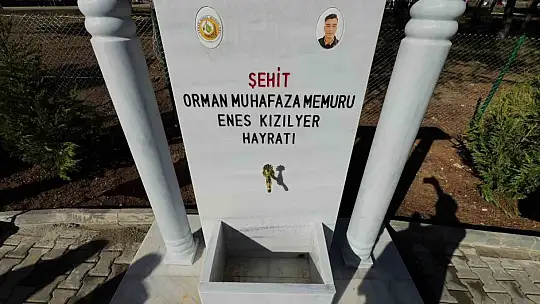 Şehit orman işçisi Enes Kızılyer anısına çeşme açılışı ve fidan dikimi yapıldı