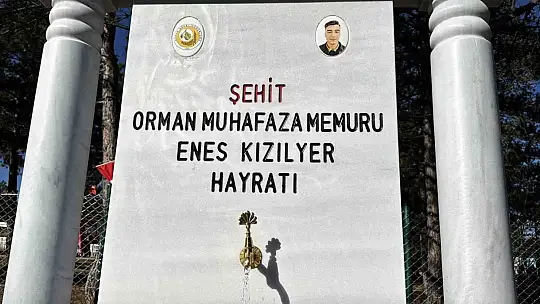Şehit orman işçisi Enes Kızılyer anısına çeşme açılışı ve fidan dikimi yapıldı