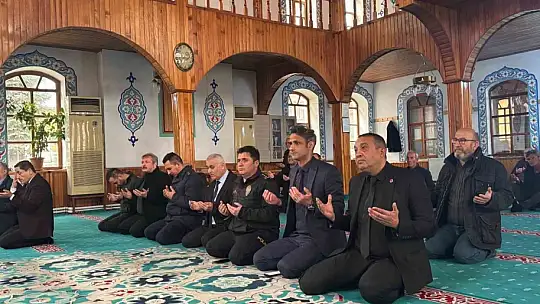 Şehit polis memurları için mevlit okutuldu