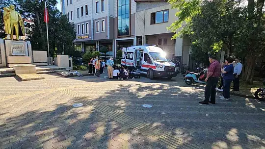 Sıcak havada fenalaşan şahıs, hastaneye kaldırıldı