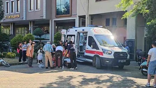 Sıcak havada fenalaşan şahıs, hastaneye kaldırıldı