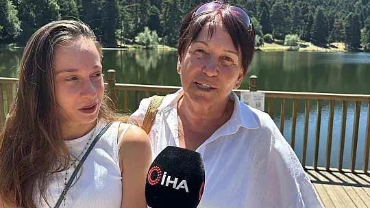 Sıcak havadan bunalan vatandaşlar soluğu Gölcük Tabiat Parkı'nda aldı