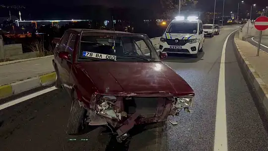 Sokak hayvanına çarpmamak için karşı şeride geçip panelvan minibüs ve motosiklete çarptı: 1 yaralı