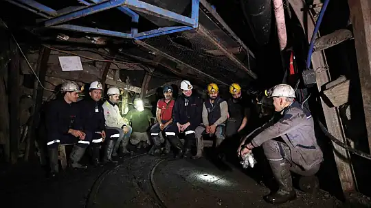 SP Genel Başkanı Arıkan Zonguldak'ta madene indi