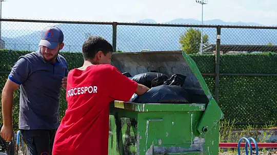 Spor camiasından 'Temiz Şehir Düzce' kampanyasına destek