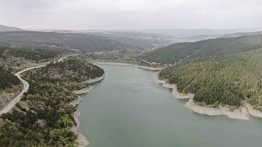 Su seviyesi yüzde 30'a düştü, baraj havzası yeşile büründü