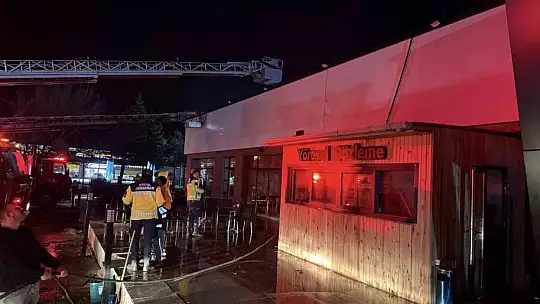 TEM'deki dinlenme tesisinde korkutan yangın