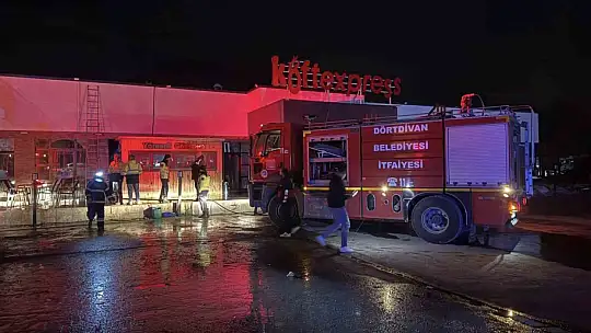 TEM'deki dinlenme tesisinde korkutan yangın