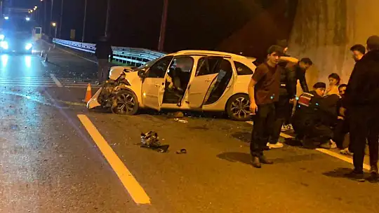 Tünelde meydana gelen kazada 4 kişi yaralandı