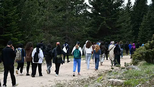 Üniversite öğrencileri dersi Ilgaz Dağı'nda işledi