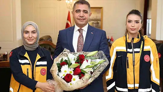 Vali Aslan acil sağlık çalışanları ağırladı