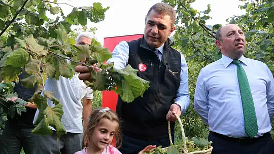 Vali Aslan, önce horon oynadı ardından hasat sezonunu açtı