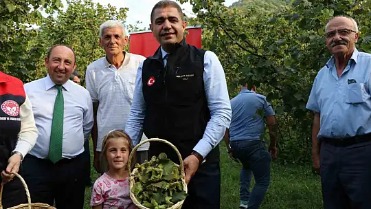 Vali Aslan, önce horon oynadı ardından hasat sezonunu açtı