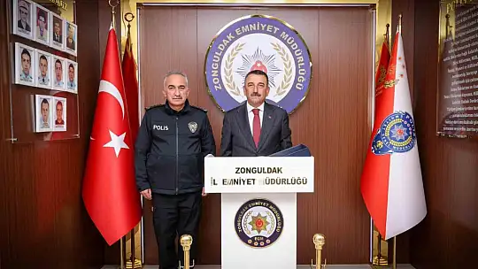 Vali Hacıbektaşoğlu'ndan Emniyet Müdürü Kaba'ya hayırlı olsun ziyareti