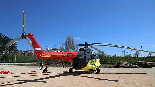 Yangın söndürme helikopteri Bolu'da konuşlandırıldı