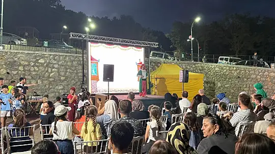 Yaz şenliğinde çocuklar doyasıya eğlendi