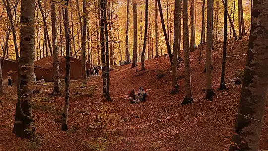 Yedigöller Milli Parkı ziyaretçi akınına uğradı