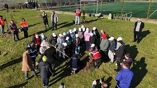 Yeşil Düzce'de fidanlar toprakla buluştu