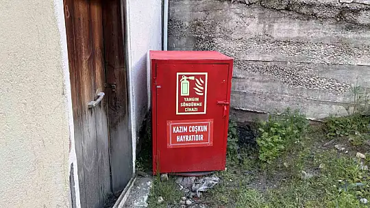 Yıllar önceki acı bir daha yaşanmasın diye köyün her noktasına yangın dolapları yerleştirdiler