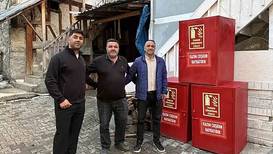Yıllar önceki acı bir daha yaşanmasın diye köyün her noktasına yangın dolapları yerleştirdiler