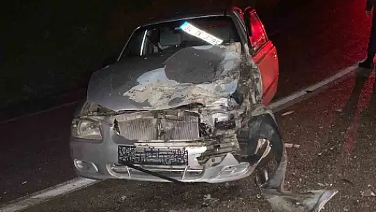 Yolda kalan aracı almak için giden çekiciye otomobil çarptı