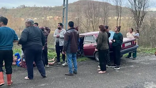 Yoldan çıkan otomobil elektrik direğine çarptı: 2 yaralı