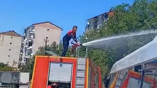 Yüksek gerilim hattına konan karga yangın çıkardı