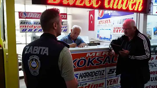Zabıta ve il sağlıktan terminalde denetim