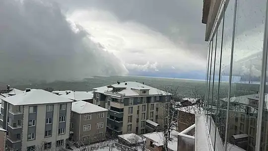 Zonguldak'a kar fırtınası geldi
