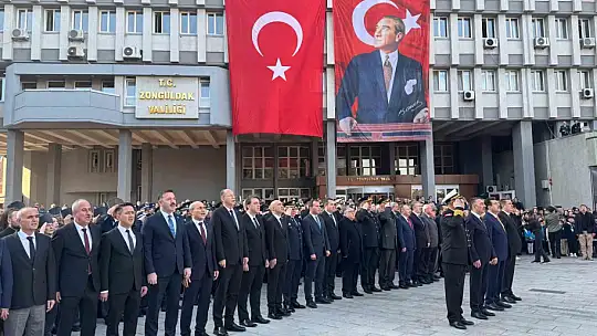 Zonguldak'ta Atatürk saygıyla anıldı