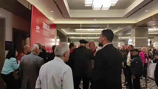 Zonguldak'ta CHP'nin kongresinde yumruklu kavga